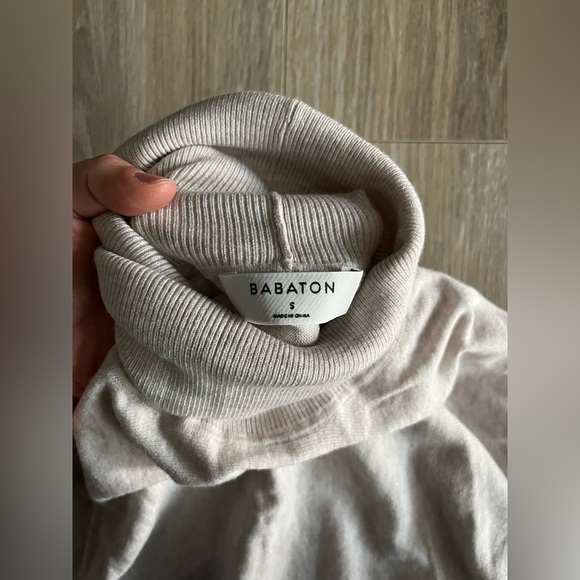 Aritzia Babaton Women’s Bogart Midi Dress Birch  - Size Small - Picture 7 of 10